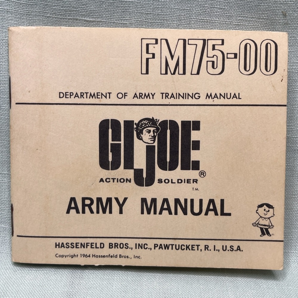 1964 GI Joe Army Manual FM75-00 Hassenfeld Bros Pawtucket RI Original Booklet